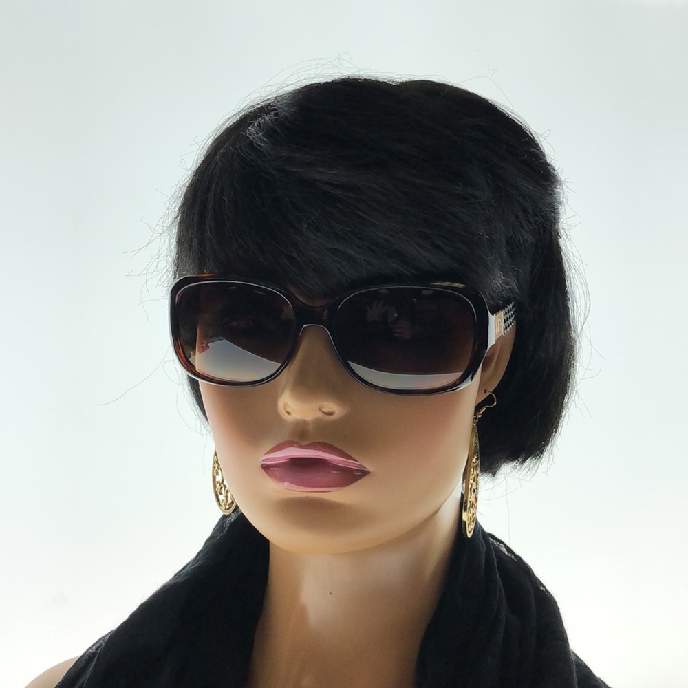 Oleg Cassini Big Round Tortoise Shell Frame And M… - image 5